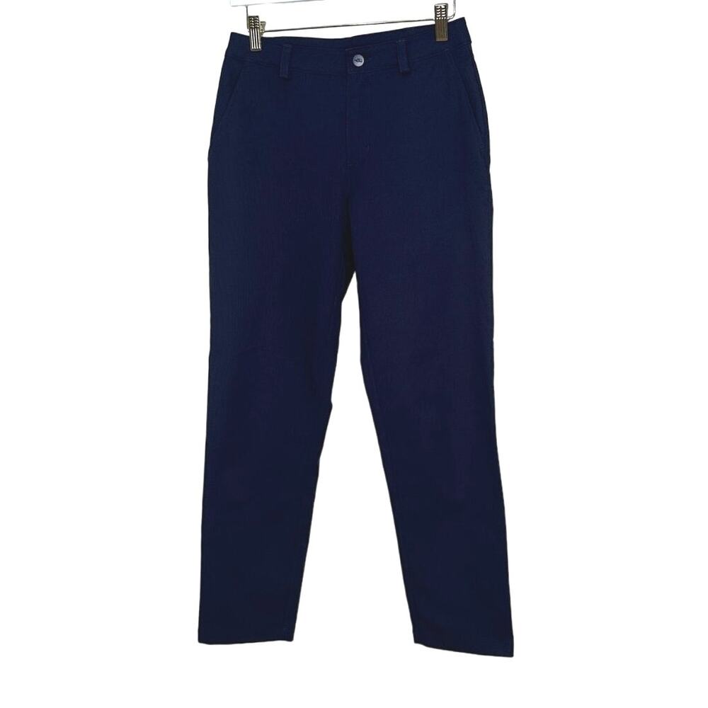 The North Face Woman's navy blue straight leg flat front pant size 0